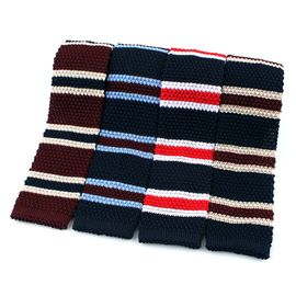 [MAESIO] KNT5020 Knit Stripe Necktie Width 6.3cm 4Colors _ Men's ties, Suit, Classic Business Casual Fashion Necktie, Knit tie, Made in Korea
